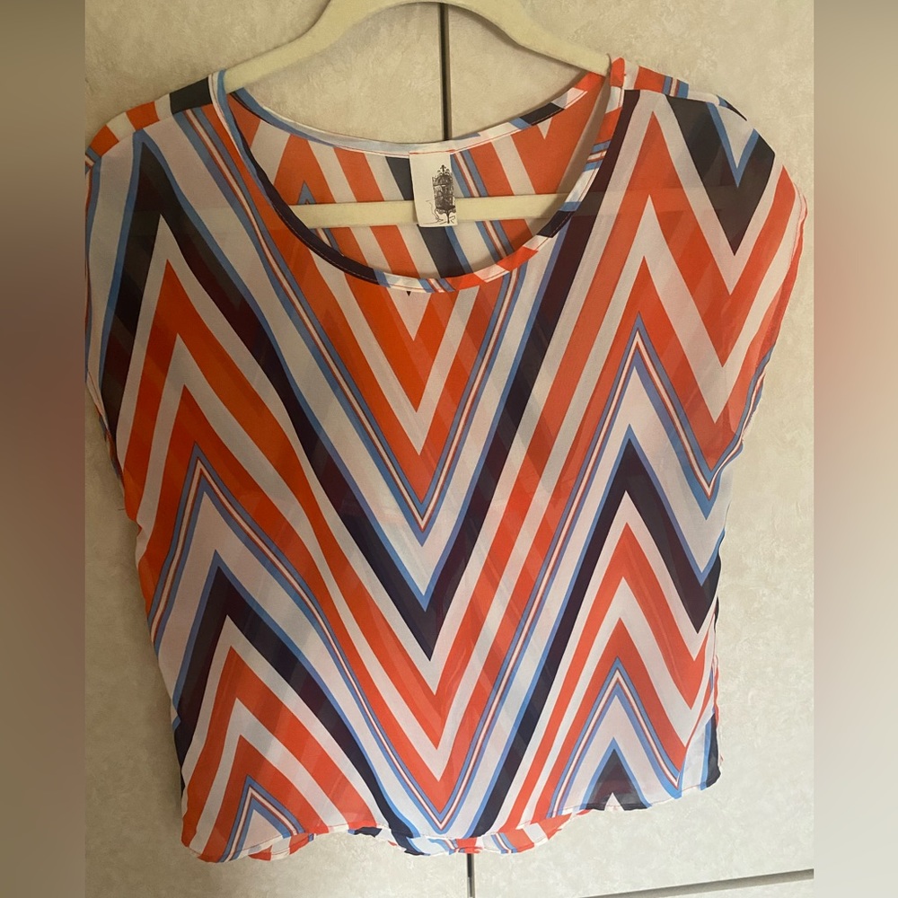 Striped blouse, size L
